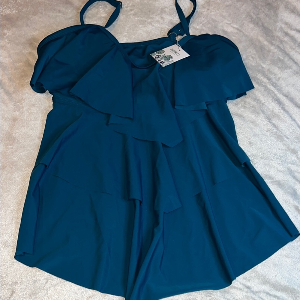 B2PRITY Chic Blue Tankini Top